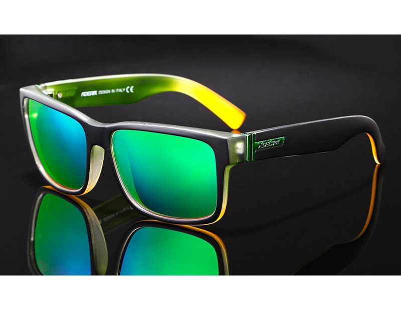 KDEAM Revamp Of Sport Men Sunglasses Polarized Shockingly Colors Sun Glasses Outdoor Driving Photochromic Sunglass With Box