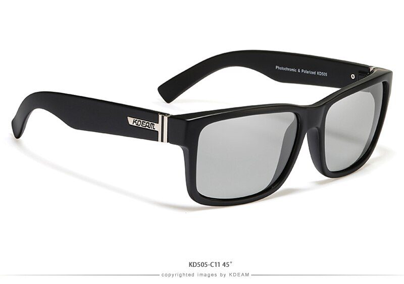 KDEAM Revamp Of Sport Men Sunglasses Polarized Shockingly Colors Sun Glasses Outdoor Driving Photochromic Sunglass With Box