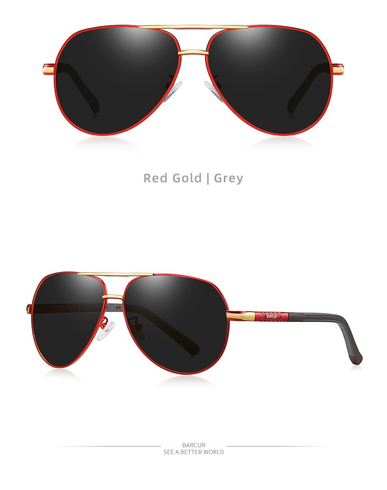 BARCUR Men Sunglasses Polarized UV400 Protection Driving Sun Glasses Women Male Oculos De Sol