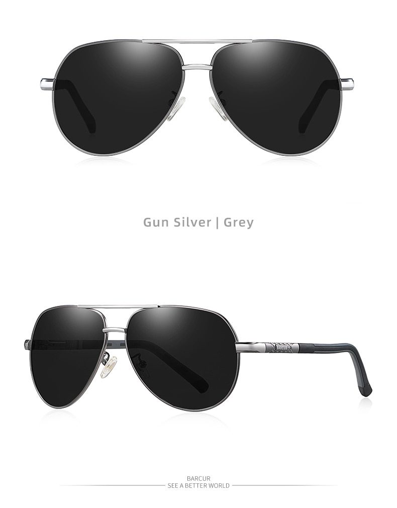 BARCUR Men Sunglasses Polarized UV400 Protection Driving Sun Glasses Women Male Oculos De Sol
