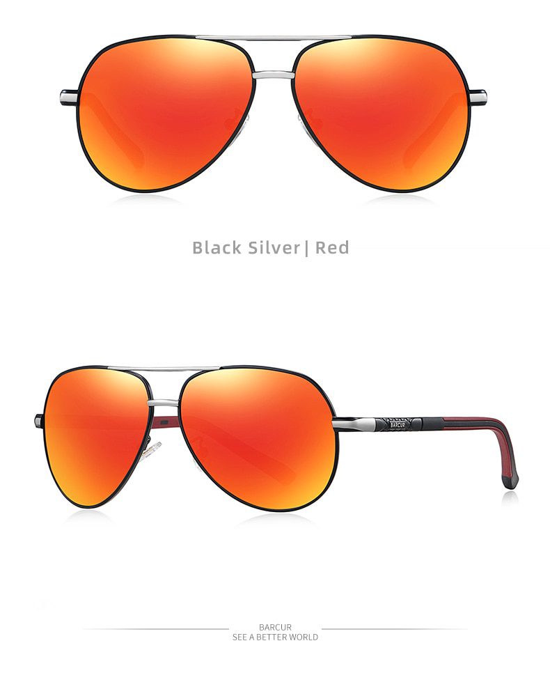 BARCUR Men Sunglasses Polarized UV400 Protection Driving Sun Glasses Women Male Oculos De Sol