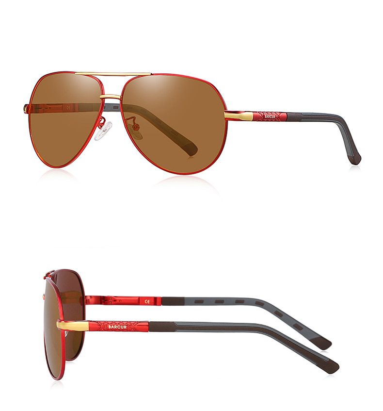 BARCUR Men Sunglasses Polarized UV400 Protection Driving Sun Glasses Women Male Oculos De Sol