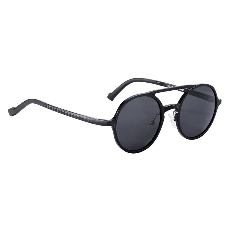 BARCUR Hot Black Goggle Male Round Sunglasses Luxury Brand Men Glasses Retro Vintage Women Sun Glasses UV400 Eyewear