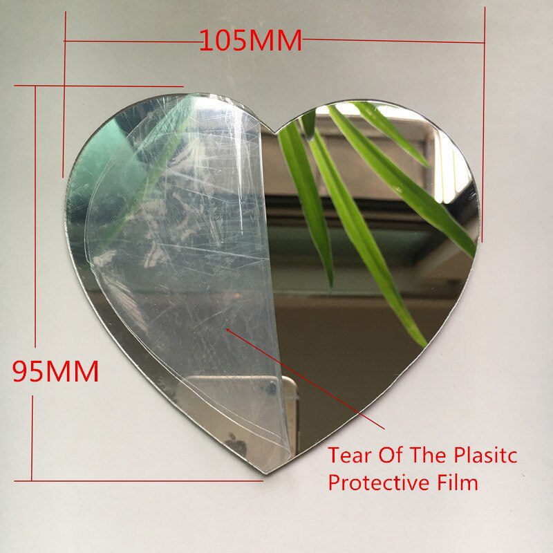 10pcs Diameter 100x1mm Acrylic Wall Mirrors Round Stickers Plastic Hotel Decorative Miroir Mural DIY Plak Espejo Decorativos