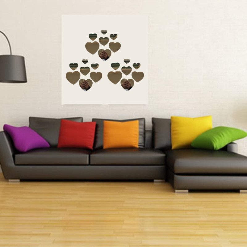 10pcs Diameter 100x1mm Acrylic Wall Mirrors Round Stickers Plastic Hotel Decorative Miroir Mural DIY Plak Espejo Decorativos