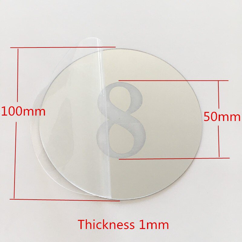 10pcs Diameter 100x1mm Acrylic Wall Mirrors Round Stickers Plastic Hotel Decorative Miroir Mural DIY Plak Espejo Decorativos