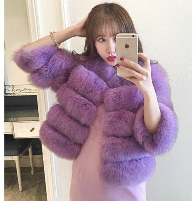 ZADORIN S-3XL Mink Coats Women 2020 Winter Top Fashion Pink FAUX Fur Coat Elegant Thick Warm Outerwear Fake Fur Woman Jacket