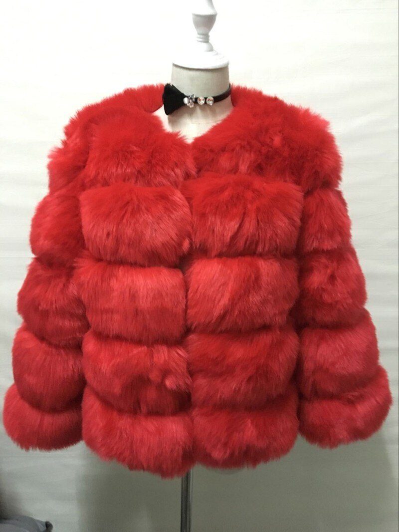 ZADORIN S-3XL Mink Coats Women 2020 Winter Top Fashion Pink FAUX Fur Coat Elegant Thick Warm Outerwear Fake Fur Woman Jacket