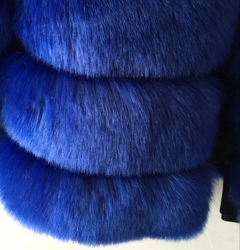 ZADORIN S-3XL Mink Coats Women 2020 Winter Top Fashion Pink FAUX Fur Coat Elegant Thick Warm Outerwear Fake Fur Woman Jacket