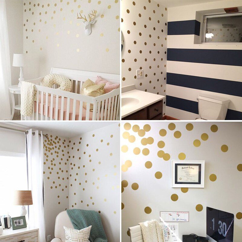 Gold Polka Dots Room Living Decor Home Wall Stickers Children Home Decor Nursery Wall Decals Wall Stickers For Kids Rooms Gold Polka Dots Room Living Decor Home Wall Stickers Children Home Decor Nursery Wall Decals Wall Stickers For Kids Rooms