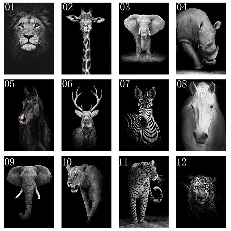 Canvas Painting Animal Wall Art Lion Elephant Deer Zebra Posters and Prints Wall Pictures for Living Room Decoration Home Decor Canvas Painting Animal Wall Art Lion Elephant Deer Zebra Posters and Prints Wall Pictures for Living Room Decoration Home Decor