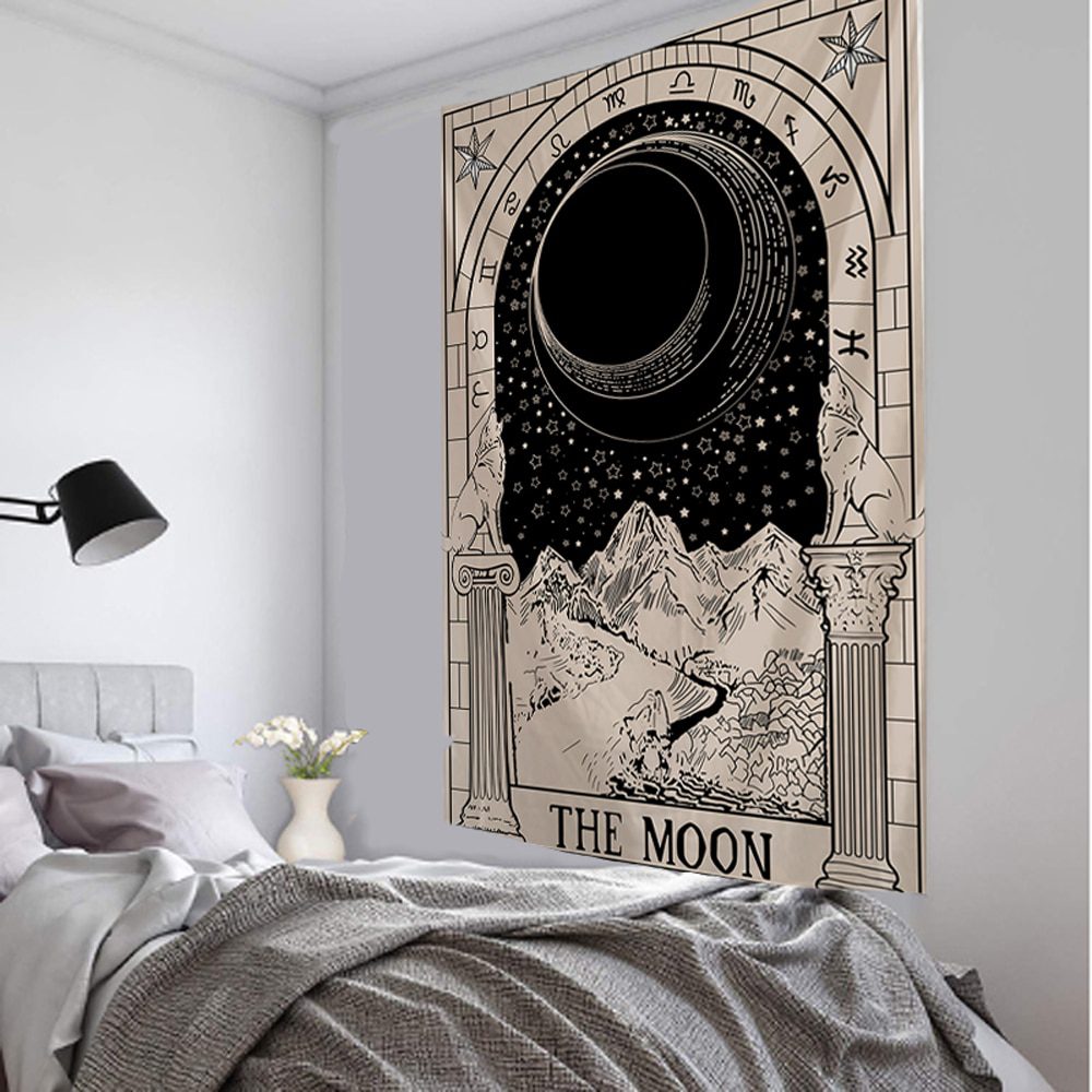 Night Moon Tarot wall tapestry Mandala tapestry home decoration tapestry psychedelic hippies free delivery wall hanging