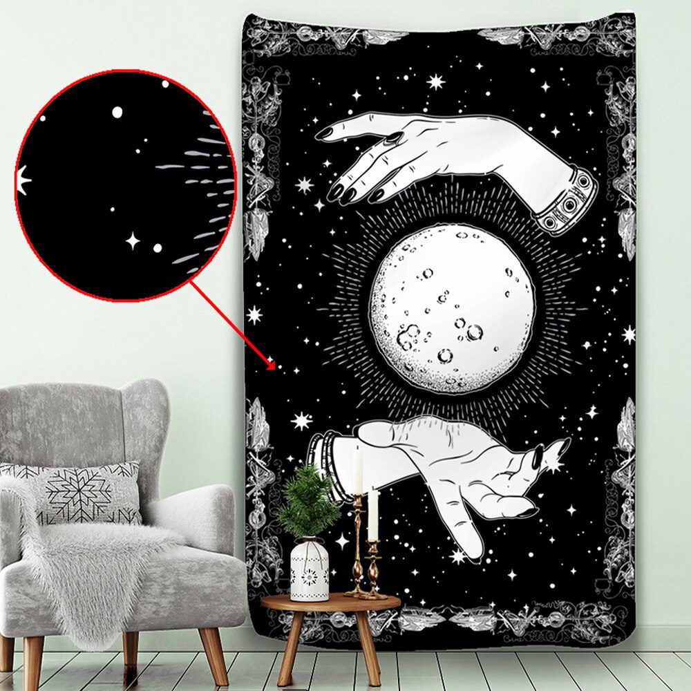 Night Moon Tarot wall tapestry Mandala tapestry home decoration tapestry psychedelic hippies free delivery wall hanging