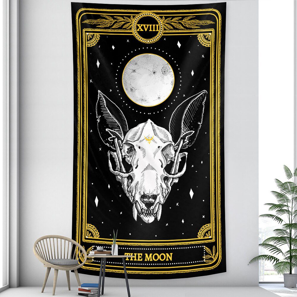 Night Moon Tarot wall tapestry Mandala tapestry home decoration tapestry psychedelic hippies free delivery wall hanging