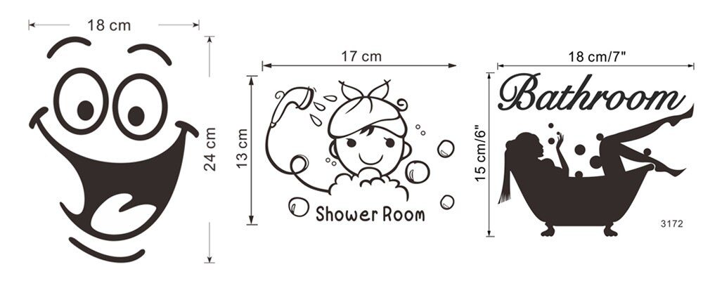 WC Toilet Entrance Sign Door Stickers For Public Place Home Decoration Creative Pattern Wall Decals Diy Funny Vinyl Mural Art WC Toilet Entrance Sign Door Stickers For Public Place Home Decoration Creative Pattern Wall Decals Diy Funny Vinyl Mural Art