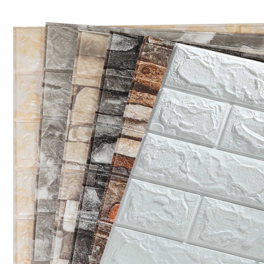 Foam 3D Wall Stickers Self Adhesive Wallpaper Panels Home Decor Living Room Bedroom House Decoration Bathroom Brick Wall Sticker