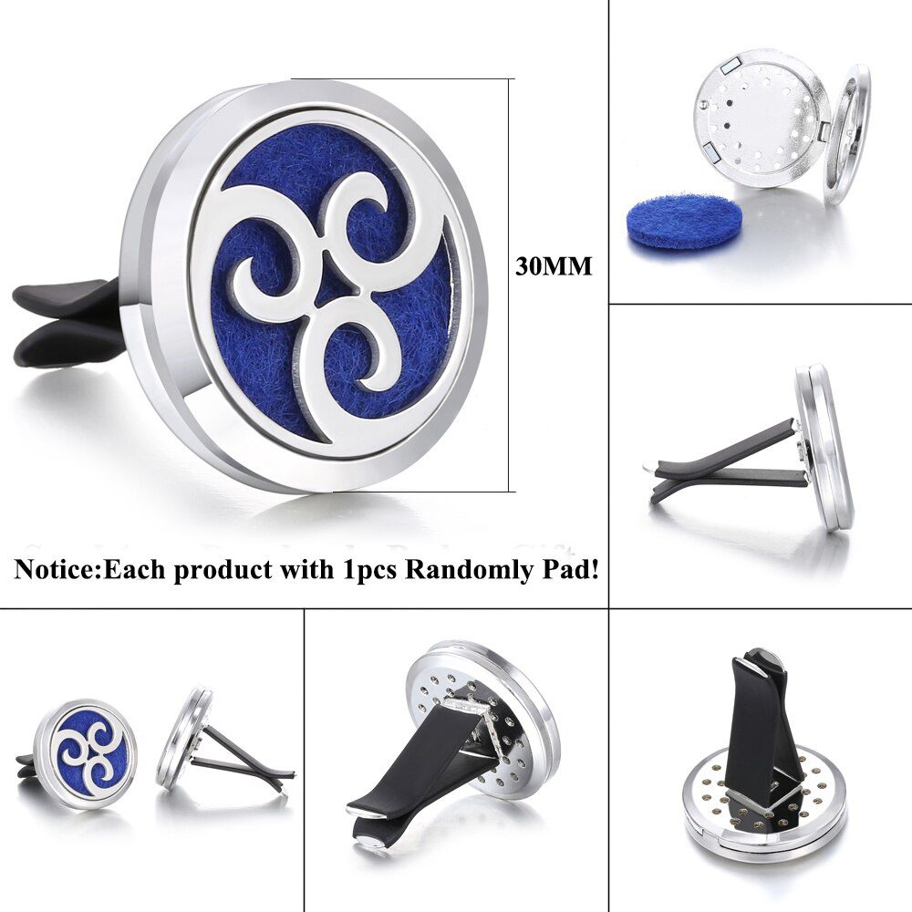 New Aromatherapy Car Perfume Diffuser Stainless Steel 30mm Magnetic Aroma Diffuser Locket Car Air Freshener Vent Clip + 1pcs Pad New Aromatherapy Car Perfume Diffuser Stainless Steel 30mm Magnetic Aroma Diffuser Locket Car Air Freshener Vent Clip + 1pcs Pad
