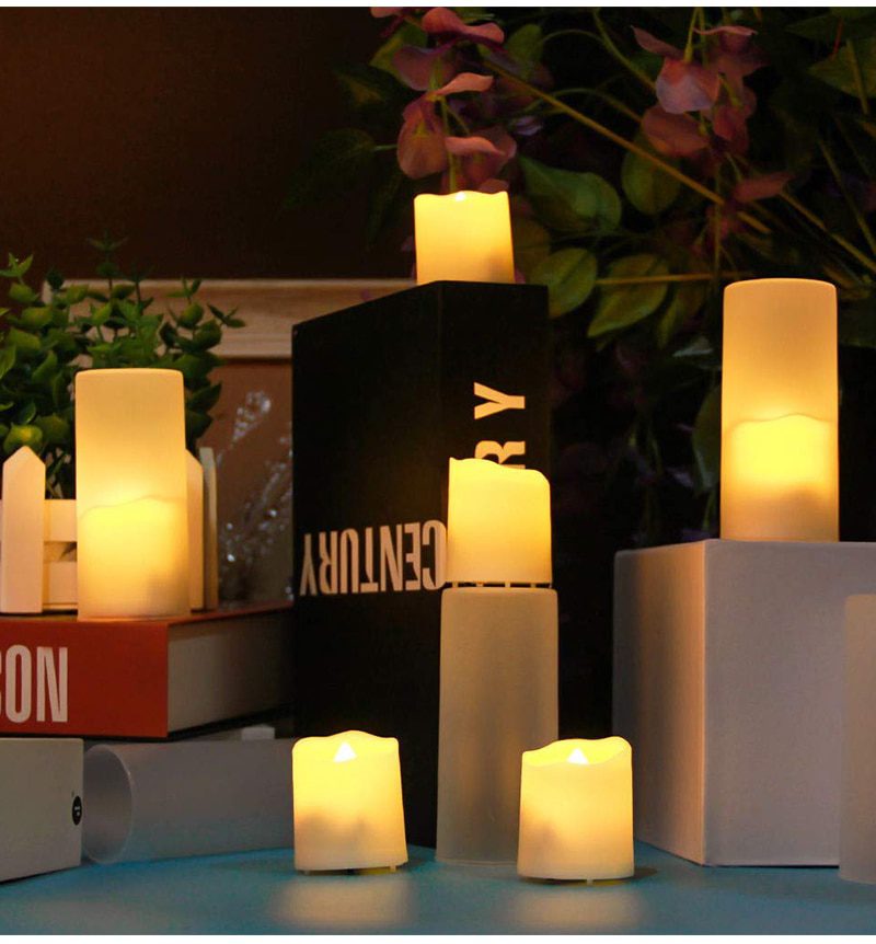 Rechargeable Led Candles Flashing Flameless Tea Light With Remote Control And Batteries Decoration Candle For Christmas Birthday
