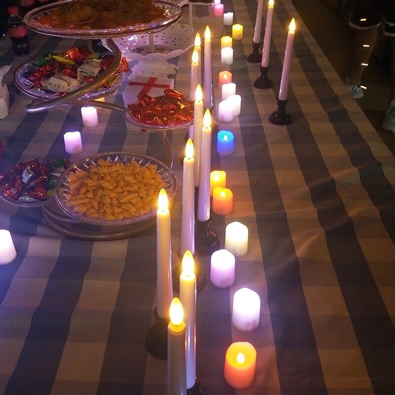 Rechargeable Led Candles Flashing Flameless Tea Light With Remote Control And Batteries Decoration Candle For Christmas Birthday