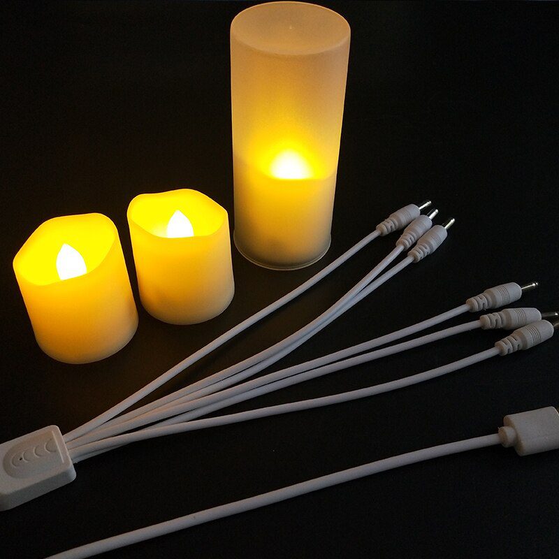 Rechargeable Led Candles Flashing Flameless Tea Light With Remote Control And Batteries Decoration Candle For Christmas Birthday