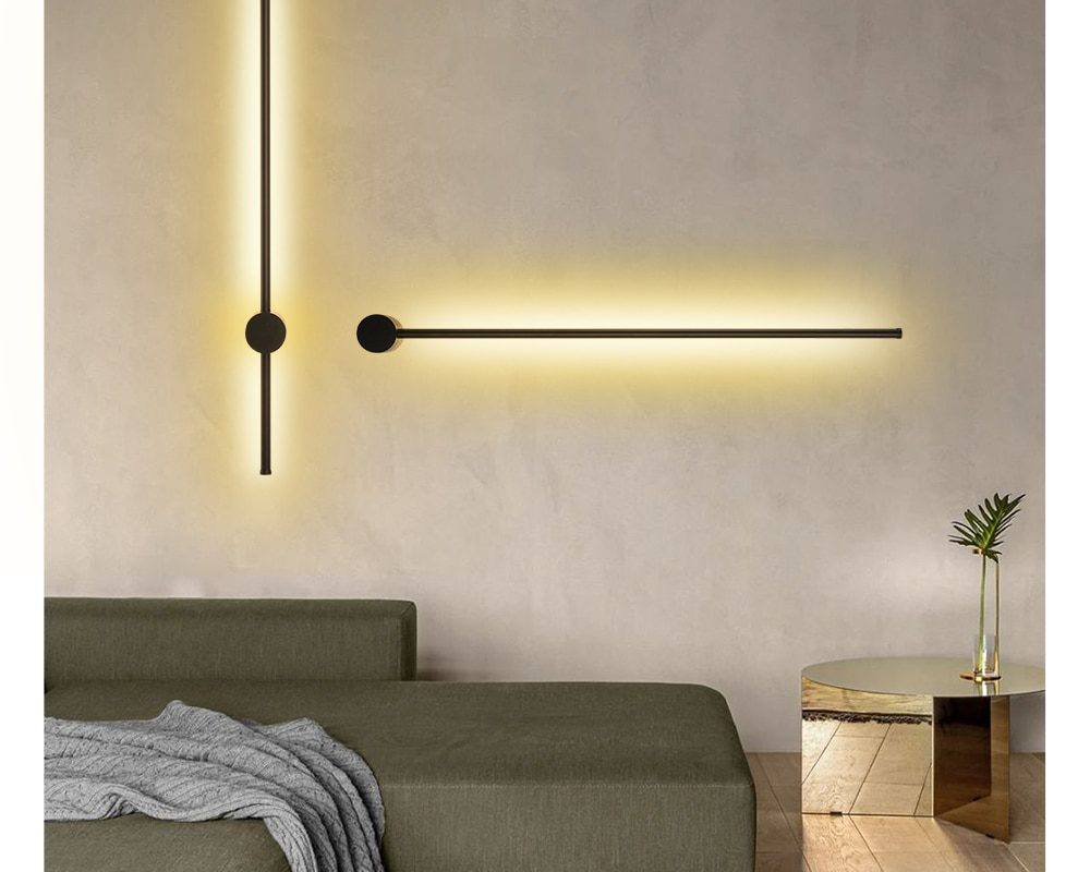 Led Wall Lamp Long Wall Light Decor For Home Bedroom Living Room Surface mounted Sofa background Wall Sconce Lighting Fixture