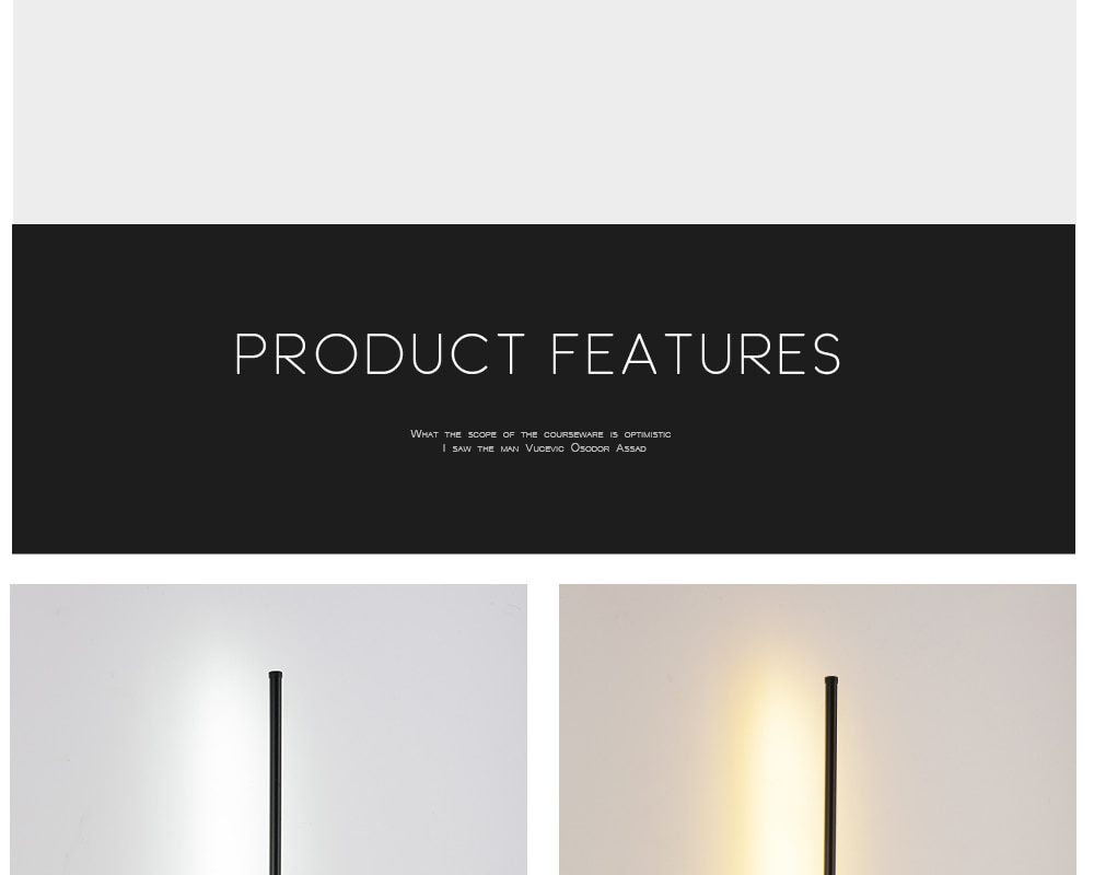 Led Wall Lamp Long Wall Light Decor For Home Bedroom Living Room Surface mounted Sofa background Wall Sconce Lighting Fixture