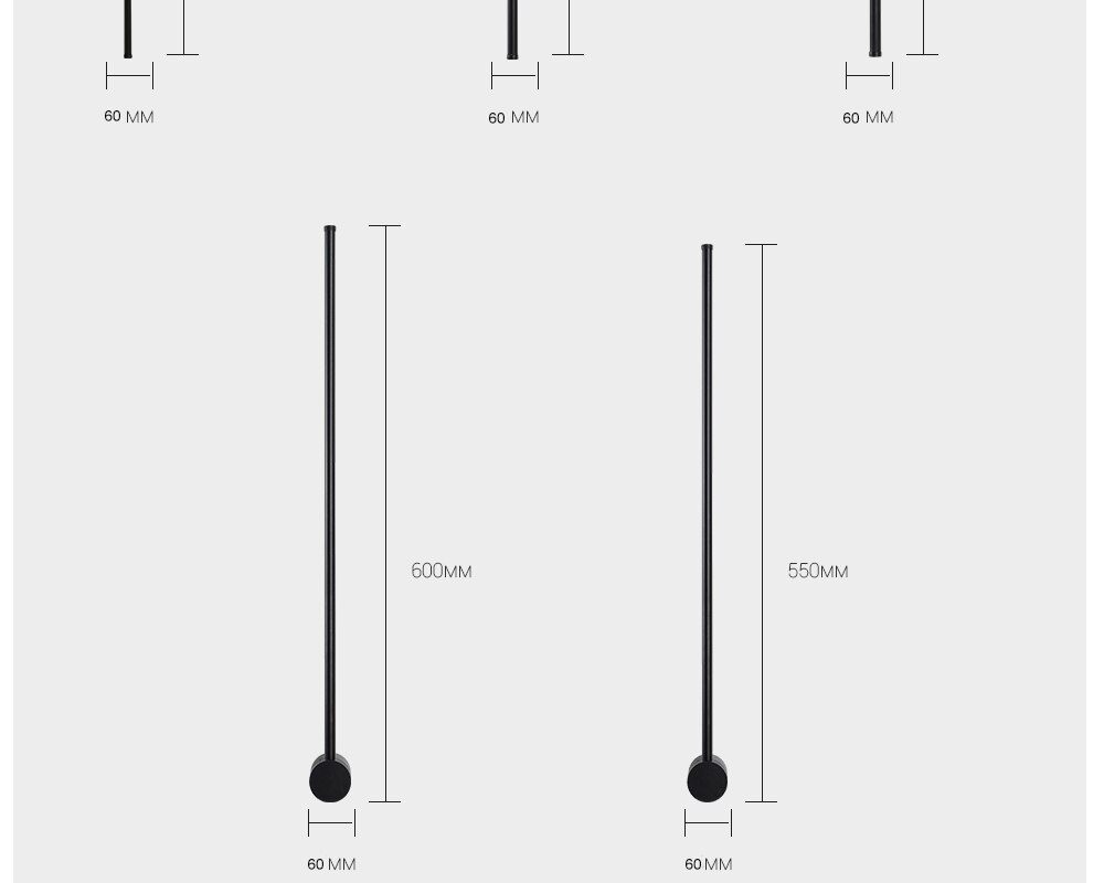 Led Wall Lamp Long Wall Light Decor For Home Bedroom Living Room Surface mounted Sofa background Wall Sconce Lighting Fixture