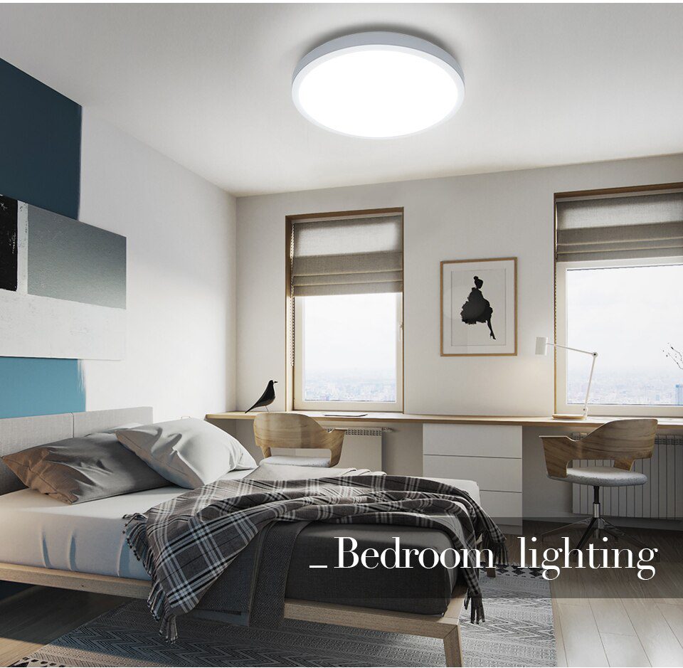 LED Ceiling Lamp Home Modern Panel Light Natural White Warm Cold White Round Square Ceiling Lights Living Room Bedroom Kitchen