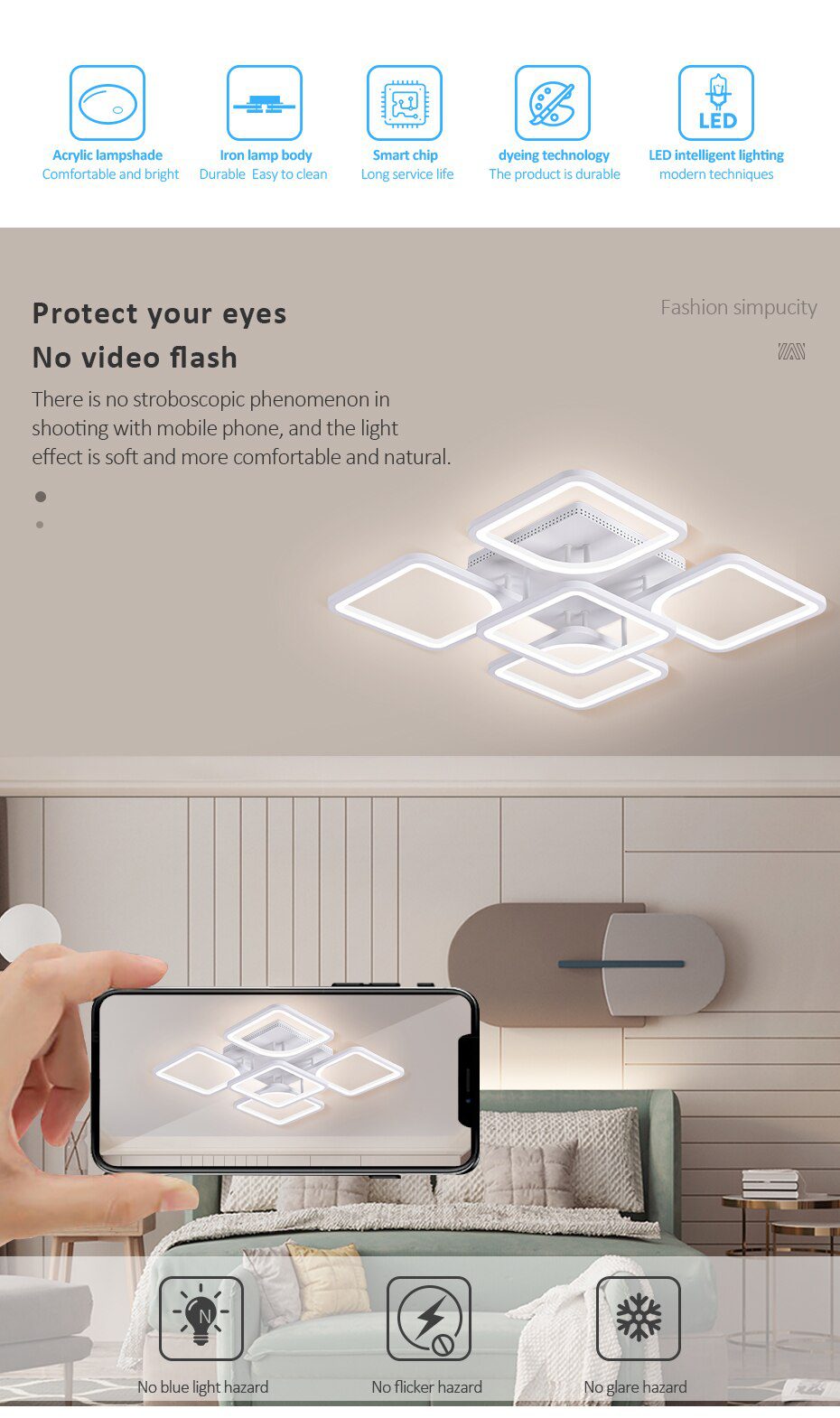 New led Chandelier For Living Room Bedroom kitchern Home chandelier Modern Led Ceiling Chandelier Lamp Lighting chandelier