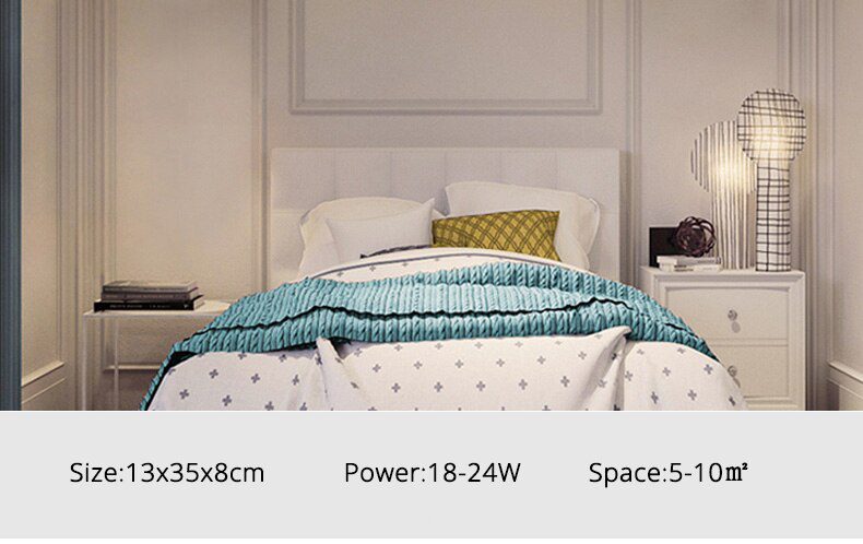 Modern Minimalist Wall Lamps Living Room Bedroom Bedside 16W AC96V-260V LED Indoor black white Lamp Aisle Lighting decoration