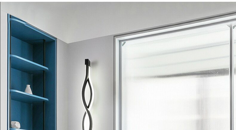 Modern Minimalist Wall Lamps Living Room Bedroom Bedside 16W AC96V-260V LED Indoor black white Lamp Aisle Lighting decoration