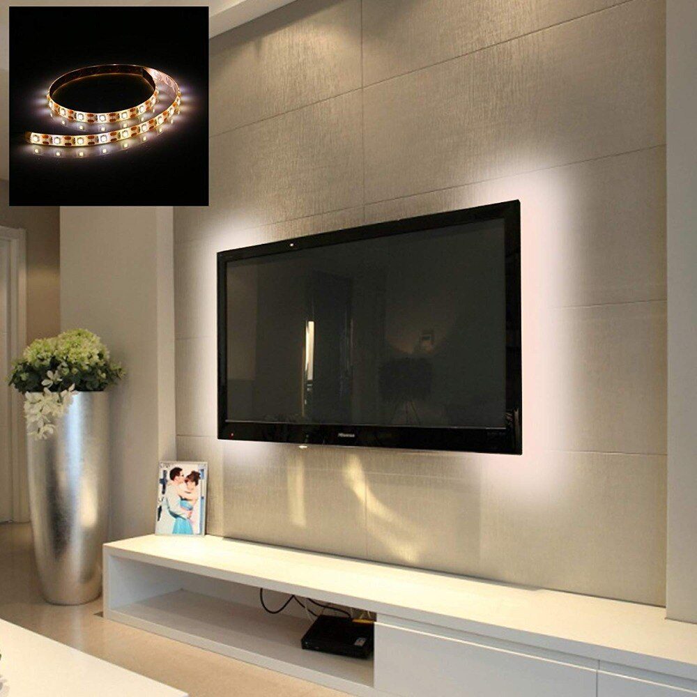 WELPUR battery 5V USB LED Strip 2835 DC LED Light Flexible 50CM 1M 2M 3M 5M white warm For TV Background Lighting Night light