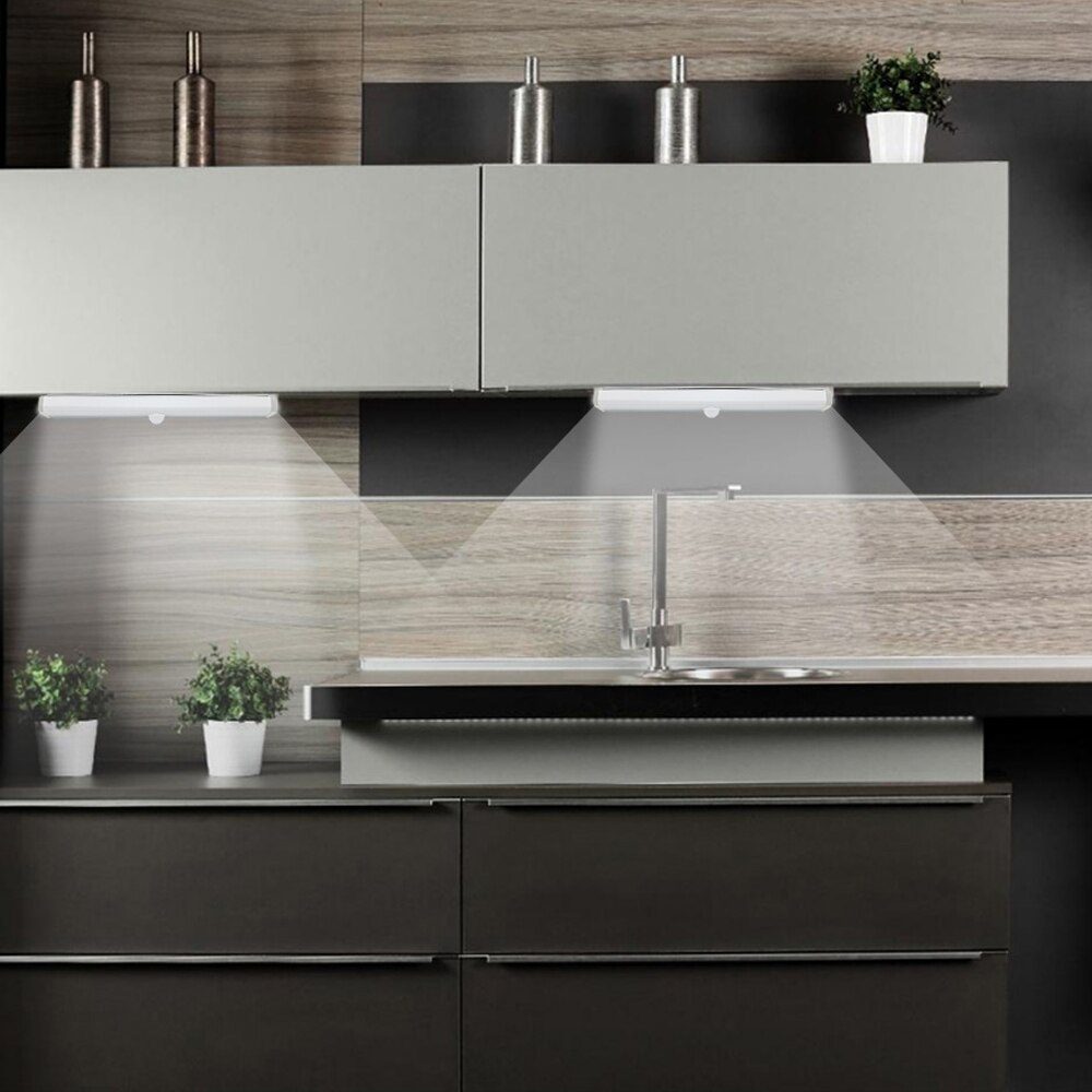 6 10 24 40 60 LEDs Under Cabinet Night Light Motion Sensor Closet Light Kitchen Bedroom Lighting Wall Lamp With Magnetic Strip