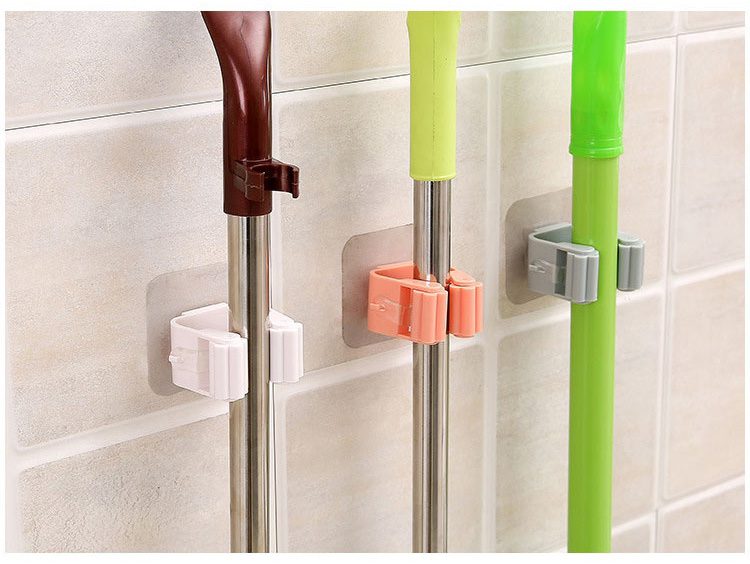 Mop Rack Wall Mounted Mop Holder Broom Holder Hanger Shelf Organizer Hook Household Kitchen Organizer Bathroom Accessories Mop Rack Wall Mounted Mop Holder Broom Holder Hanger Shelf Organizer Hook Household Kitchen Organizer Bathroom Accessories