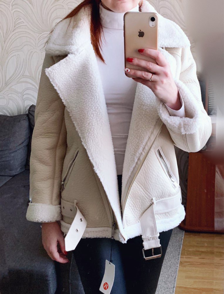 Ailegogo 2021 Winter Coats Women Thick Faux Leather Fur Sheepskin Coat Female Fur Leather Jacket Aviator Jacket Casaco Feminino