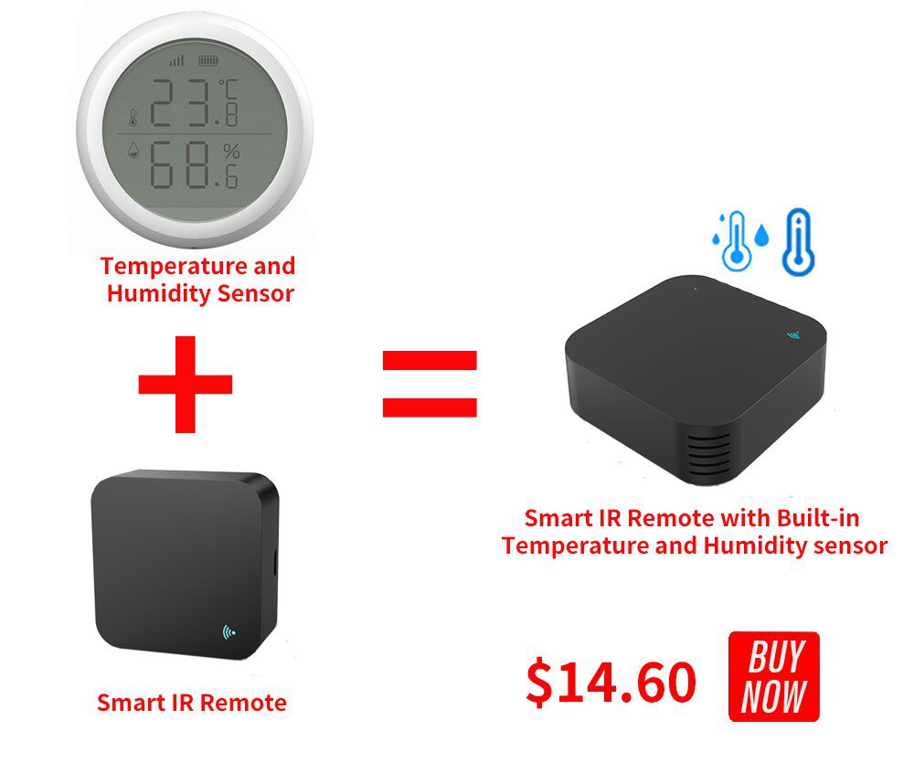 Smart Universal IR Remote WiFi Tuya for Smart Home Control for TV DVD AUD AC Air Conditioner Works with Alexa Google Home