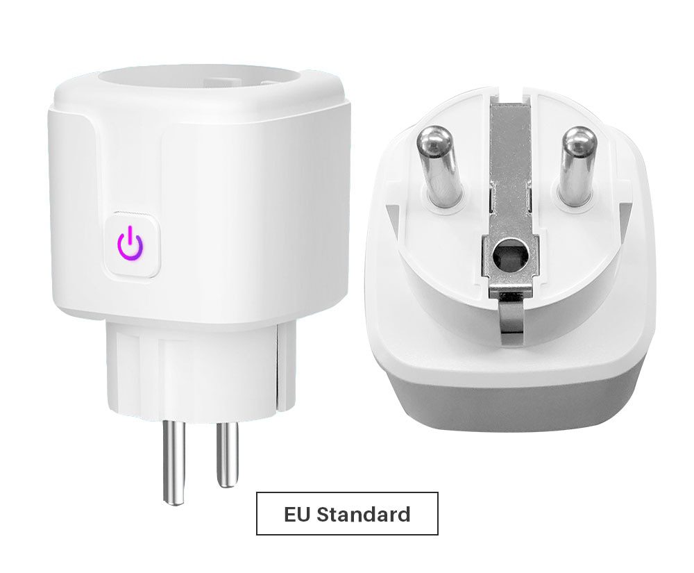 Smart Plug WiFi Socket EU 16A Power Monitor Timing Function Tuya SmartLife APP Control Works With Alexa Google Assistant
