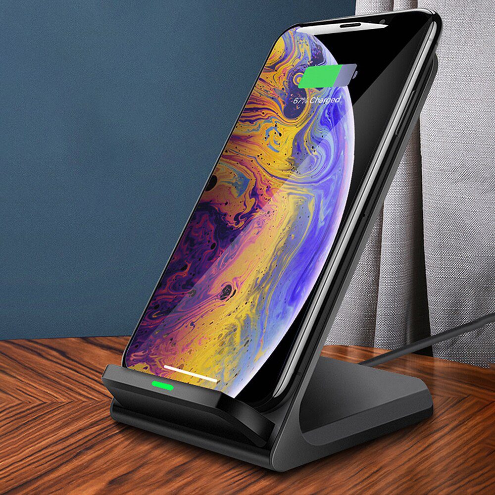 30W Qi Wireless Charger Stand For iPhone 12 11 XS XR X 8 Wireless Fast Charging Dock Station Phone Charger For Samsung S20 S10
