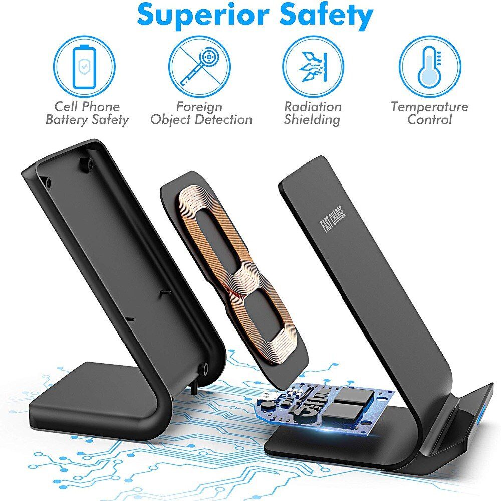 30W Qi Wireless Charger Stand For iPhone 12 11 Pro X XS Max XR 8 Samsung S20 S10 Note 20 Fast Charging Dock Station Phone Holder 30W Qi Wireless Charger Stand For iPhone 12 11 Pro X XS Max XR 8 Samsung S20 S10 Note 20 Fast Charging Dock Station Phone Holder
