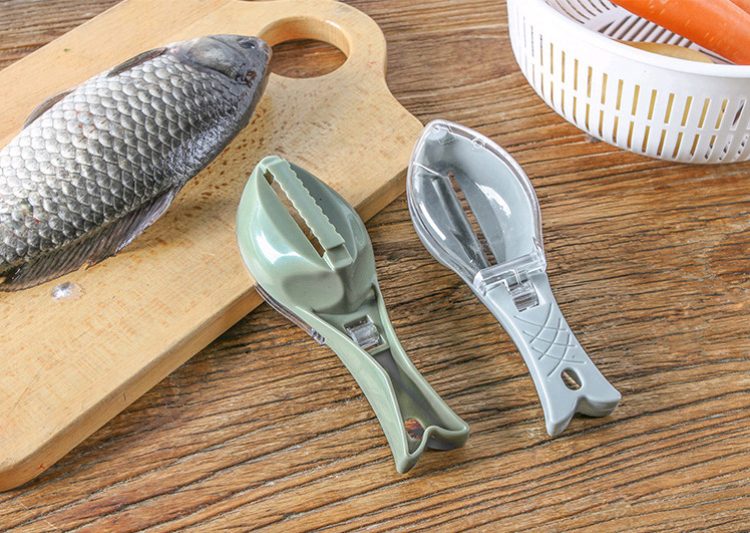 Fish Scaler Tool scraping Fish Scraper Cleaning Knife Remover Cleaner Kill Fish knife bone tweezers Kitchen accessories Gadget