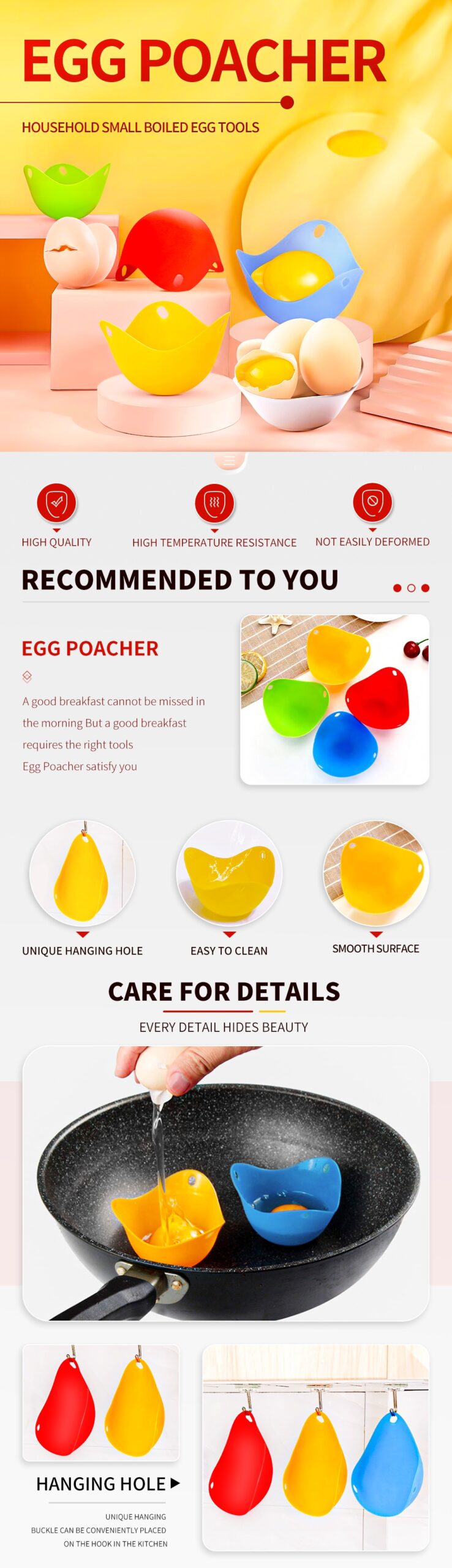 Meijuner 4PCS/8PCS/12PCS/16PCS Silicone Egg Poacher Poaching Pods Pan Mould Kitchen Cooking Tool Accessories