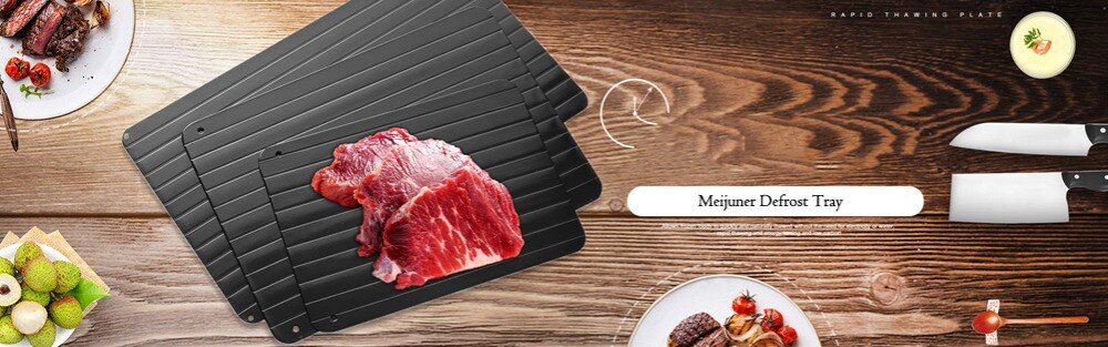 Meijuner Fast Defrosting Tray Thaw Frozen Food Meat Fruit Quick Defrosting Plate Board Defrost Kitchen Gadget Tool