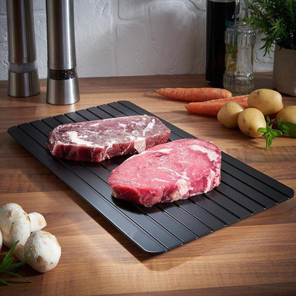 Meijuner Fast Defrosting Tray Thaw Frozen Food Meat Fruit Quick Defrosting Plate Board Defrost Kitchen Gadget Tool Meijuner Fast Defrosting Tray Thaw Frozen Food Meat Fruit Quick Defrosting Plate Board Defrost Kitchen Gadget Tool