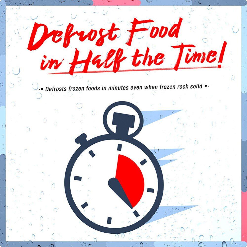 Meijuner Fast Defrosting Tray Thaw Frozen Food Meat Fruit Quick Defrosting Plate Board Defrost Kitchen Gadget Tool Meijuner Fast Defrosting Tray Thaw Frozen Food Meat Fruit Quick Defrosting Plate Board Defrost Kitchen Gadget Tool