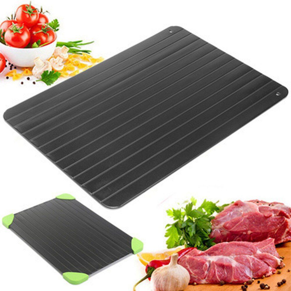 Meijuner Fast Defrosting Tray Thaw Frozen Food Meat Fruit Quick Defrosting Plate Board Defrost Kitchen Gadget Tool Meijuner Fast Defrosting Tray Thaw Frozen Food Meat Fruit Quick Defrosting Plate Board Defrost Kitchen Gadget Tool