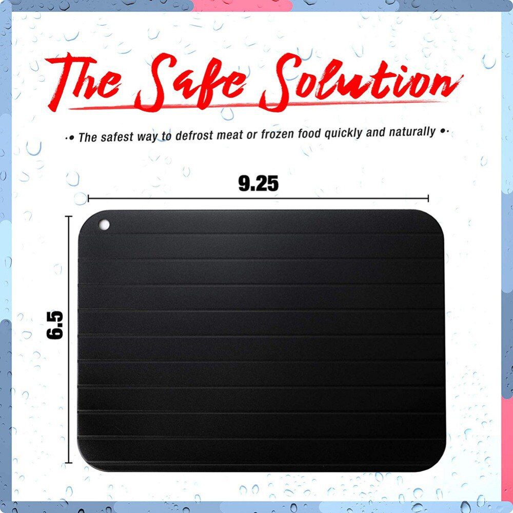 Meijuner Fast Defrosting Tray Thaw Frozen Food Meat Fruit Quick Defrosting Plate Board Defrost Kitchen Gadget Tool Meijuner Fast Defrosting Tray Thaw Frozen Food Meat Fruit Quick Defrosting Plate Board Defrost Kitchen Gadget Tool