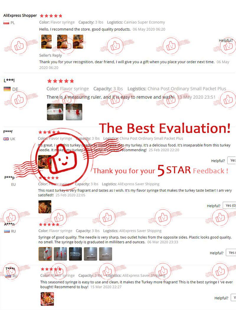 Flavor needle Turkey pork bbq steak meat sauces syringes marinades kitchen accessories Spices cooking tools kitchen gadgets beef