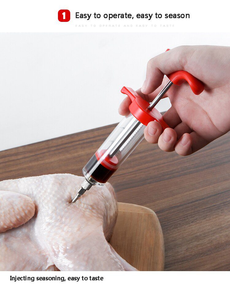 Flavor needle Turkey pork bbq steak meat sauces syringes marinades kitchen accessories Spices cooking tools kitchen gadgets beef