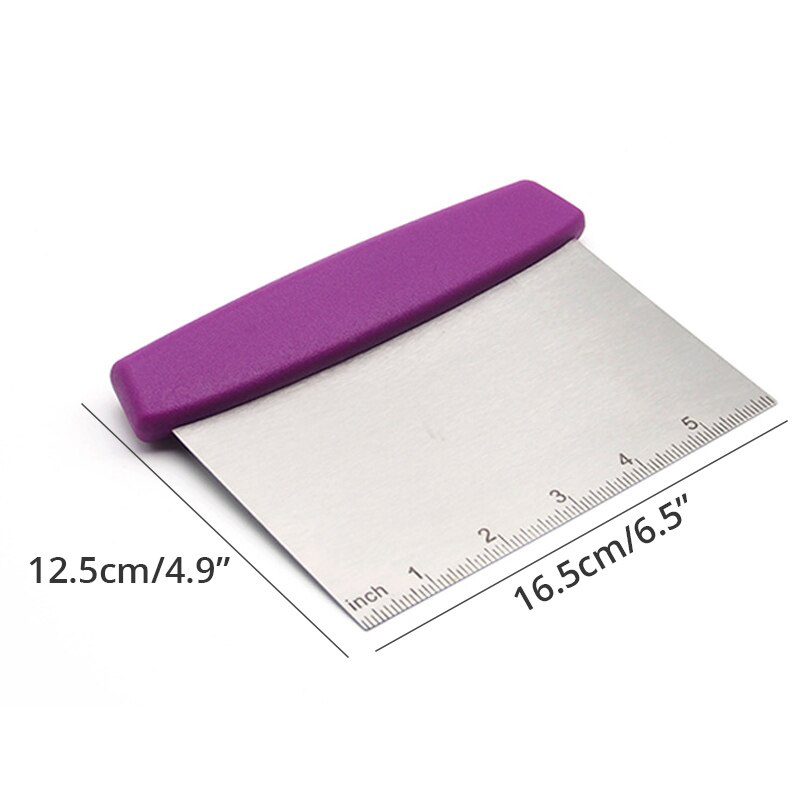Leeseph Multi-purpose Stainless Steel Scraper & Chopper, Dough Scraper, Pizza Dough Cutter , kitchen tools