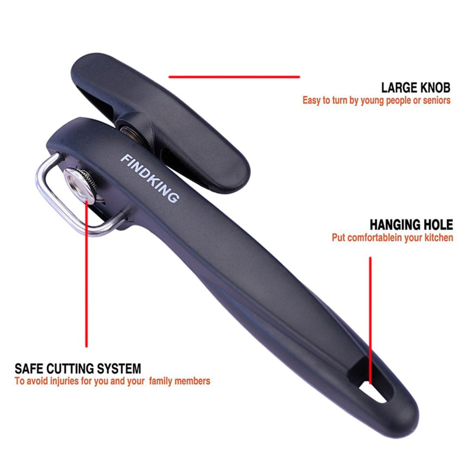 FINDKING 2021 Best Cans Opener Kitchen Tools Professional handheld Manual Stainless Steel Can Opener Side Cut Manual Jar opener FINDKING 2021 Best Cans Opener Kitchen Tools Professional handheld Manual Stainless Steel Can Opener Side Cut Manual Jar opener